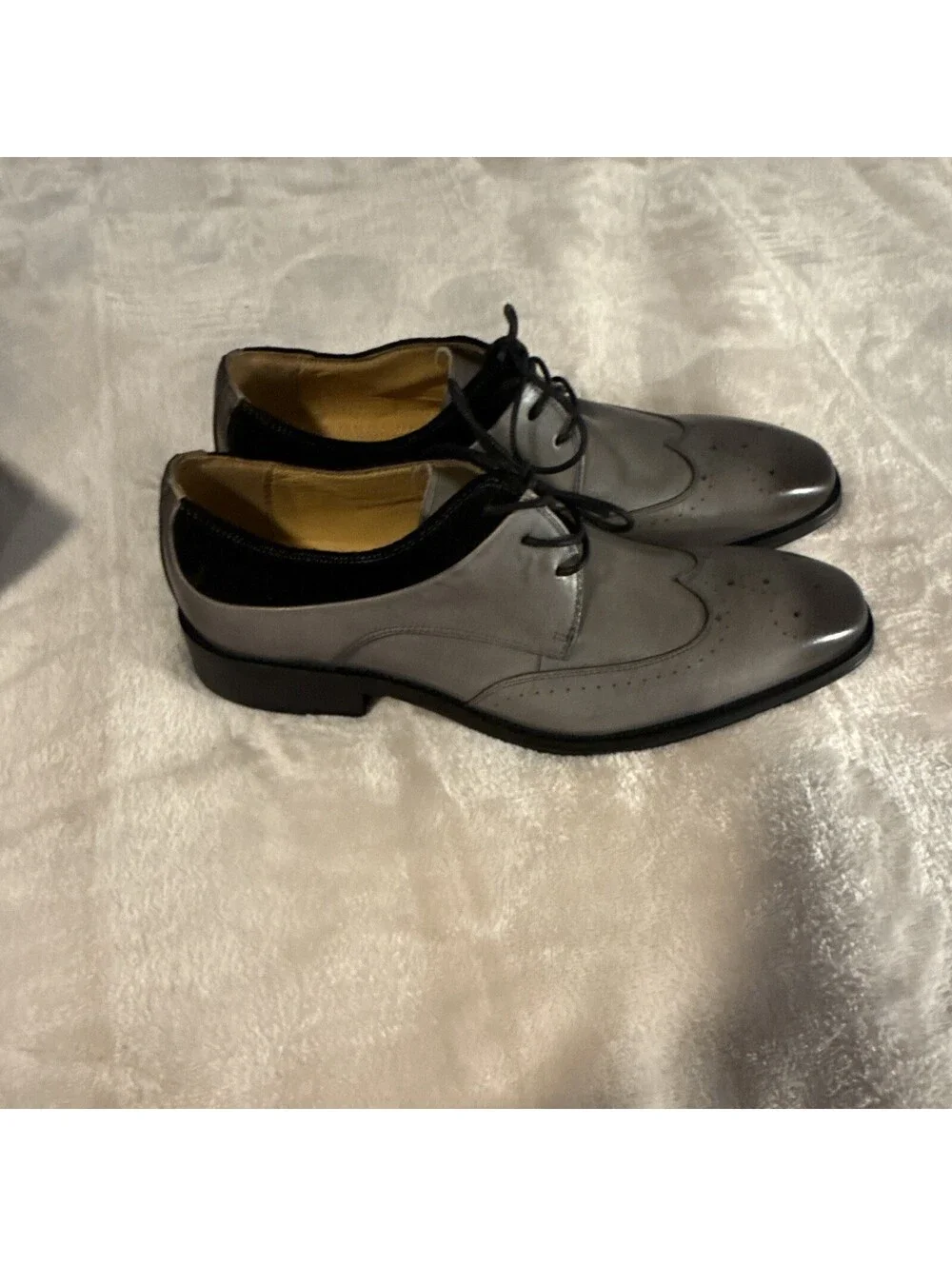 Stacy Adams Mens Tinsley Stainless steel Wing Tips Size 9M (4920437)